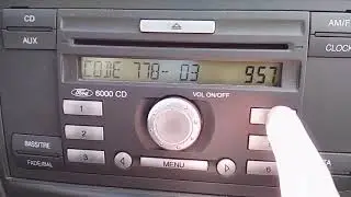 Ford 6000CD Radio Code Entry