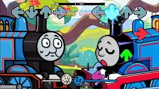 FNF Thomas and Friends ALL PHASES vs Thomas Big Engine Brawl Sings Bluey Can Can