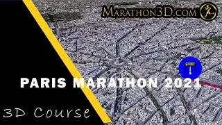 PARIS MARATHON 2021  3D Course | www.Marathon3D.com