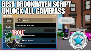 Brookhaven Script MangoHub Unlock All Gamepass | ROBLOX SCRIPT 