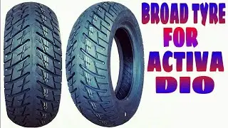 BEST BROAD SIZE TYRE FOR HONDA ACTIVA, Honda dio , Suzuki access , Vespa , burgman MRF 100/90-10 ZRD