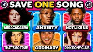 SAVE ONE SONG - Most Popular TikTok Songs 2025 🎵 Music Quiz