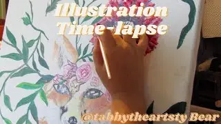 Illustration Time-lapse | Tabbytheartsy Bear