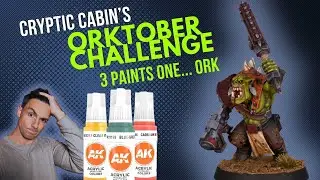 Orktober challenge painting a Warhammer 40k Ork