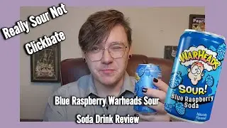 Blue Raspberry Warheads Sour Soda Drink Review
