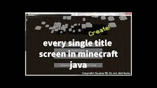 minecraft title screen evolution