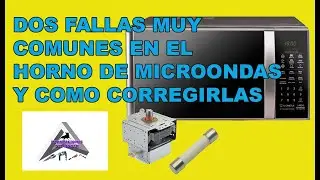 Dos fallas muy comunes en el horno de microondas y como corregirlas