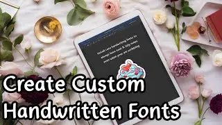 How to create handwritten fonts | Adobe illustrator | fontself maker | Astropad
