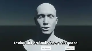 [FREE] Audio-to-Face Unity Plugin: Voice-Driven Lip Sync (ARKit 52 BlendShapes)