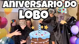 ANIVERSÁRIO DO LOBO MAU que dia mais divertido para a bicharada #brincadeira  #diversão #lobomau