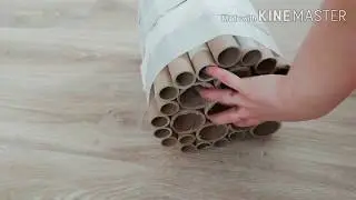 Пуфик своими руками из втулок.