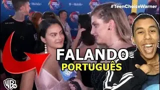 REAGINDO A CAMILA MENDES FALANDO PORTUGUÊS NO TEEN CHOICE 2018! - Riverdale ganhou tudo