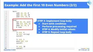 [Excerpts] MIPS Assembly Language: Adding Range of Even Numbers Using Loops