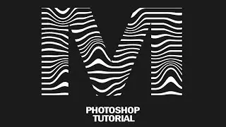Photoshop tutorial: Wave line text effect in photoshop