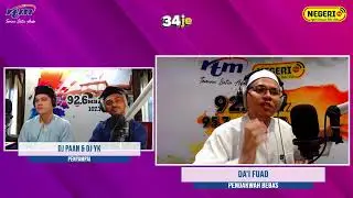 RANCANGAN 34 JE BERSAMA-SAMA PERSONALITI UNDANGAN, DA'I FUAD SERTA PENYAMPAI, DJ YK DAN DJ FARHAN.