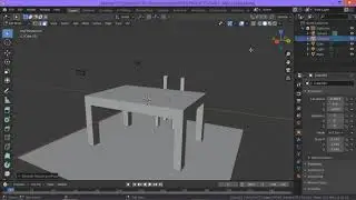 BASIC CHAIR AND TABLE MODELLING TUTORIAL || BLENDER 2.8 BY (VFX BUDDY)