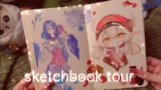 Обзор скетчбука подруги)