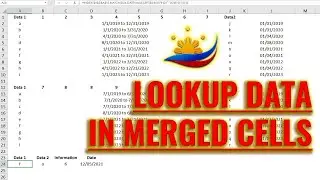 Excel Query: Lookup Value in a Merged Cells
