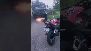 Man Straps Rocket to Motorcycle, Confronted by Karen | @ToledoRocketRider