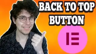 How To Add A Back To Top Button In Elementor