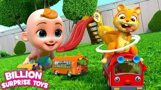 Colorful Bus Fun with Friends! Happy Playtime! 🌈✨