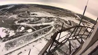 Зимнее одиночное восхождение на трубу Яна. Ижевск,