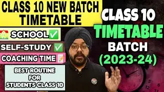 Timetable for class 10 2023-24 |Timetable for class 10 new session | Timetable for class 10 2023