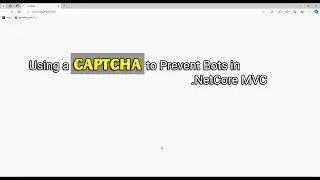 ASP NET Core MVC Ep61: Captcha