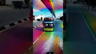 Bus Telolet Pelangi #shorts #telolet #basurihorn #basuriairhorn