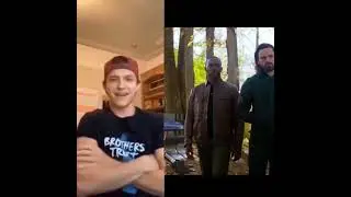 Tom Holland react to End game🥺😢
