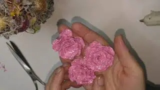 Розочки из фоамирана с глитером МК Rose of Foamiran