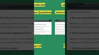 javascript interview questions part 19 | javascript interview questions 