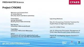 Freshwater Science: Project CYBORG (CYano BlOom dRivers and Genes)
