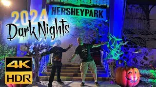 Hersheypark Dark Nights 2024 | Scare Zones Frights & Walk-on Rides!