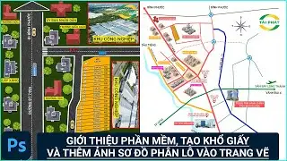Học sẽ sơ đồ phân lô - Bài 1: Giới thiệu, tạo khổ giấy in và thêm ảnh sơ đồ phân lô vào trang vẽ