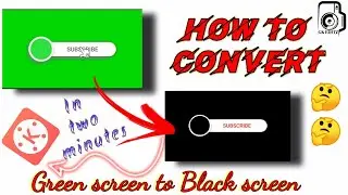 How to convert green screen video to black screen || in two minutes || GK EDITZ ||