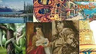 Карусель МНОГОЦВЕТКИ Круг 49) ГОТОВАЯ  / НОВАЯ РАБОТЫ)) Химера / ДИМЕНШЕНС )) Вышивка