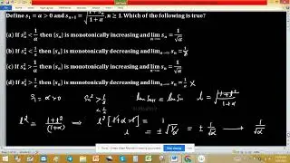 iit jam 2020 real analysis convergent sequence