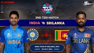 India vs Srilanka 2nd T20I Match 2024 | Real Cricket 24 Live Streaming 🔴