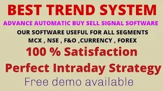 Perfect Intraday buy sell signal software | www.onlyfortarget.com |Best Trend system