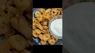 Crispy Goan Calamari fry | Squid Batter Fry | கணவா/கடம்பா மீன் வறுவல் #shorts