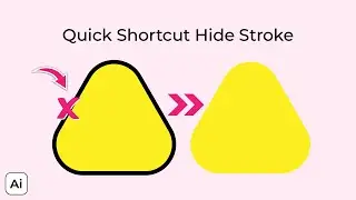Shortcut Hide Stroke, Quick and Effective - Adobe Illustrator Tutorials