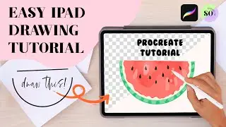 PROCREATE 🍉 Tutorial - Easy Step by Step drawing ideas for beginners