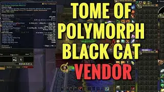 Tome Of Polymorph Black Cat Vendor Location (WoW Retail)