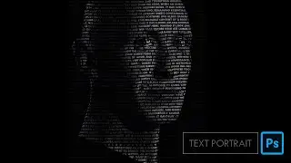 Text Portrait Effect Photoshop Tutorial- Photoshop tutorial