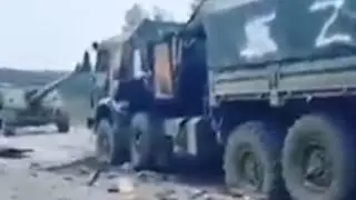 Полный разгром колоны российских оккупантов в Харьковской области