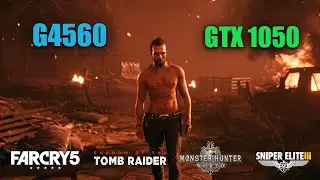 G4560 GTX 1050 in 2020 - Far Cry 5, Shadow Of Tomb Raider