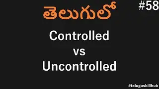 Controlled and Uncontrolled components in react in telugu