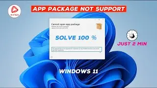 Solve: Cannot app open app package II App Installer II Windows 11 II NV Tech Knowledge