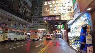 【ASMR】Sounds of Hong Kong ~ Aftermath of Typhoon "Chaba" in Saturday night @ Kowloon 2022.7.2